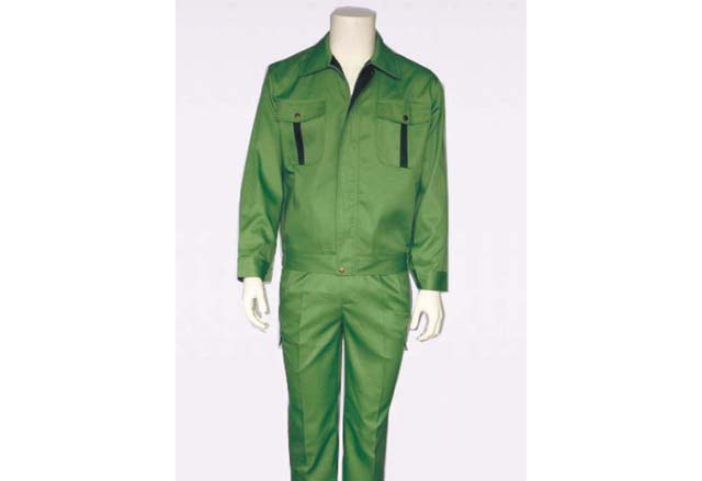 TC军绿色防静电分体服