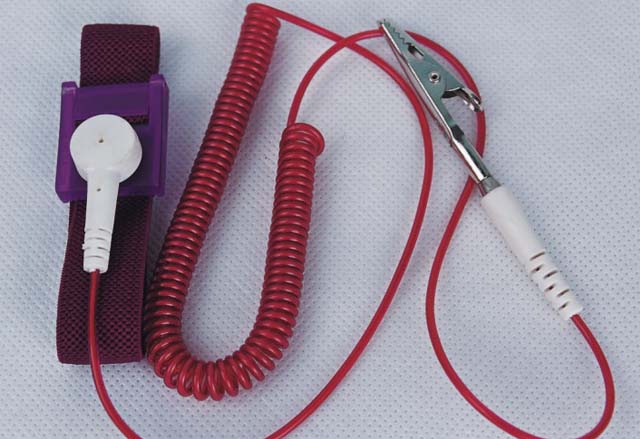 单回路带鳄鱼夹防静电有绳手腕带