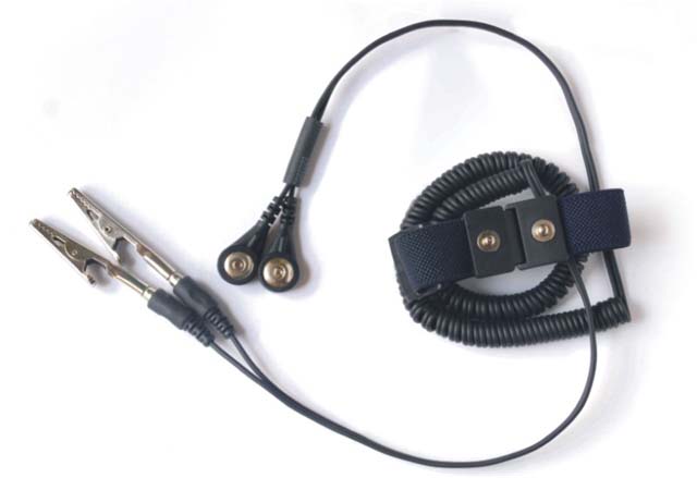 双回路带鳄鱼夹防静电有绳手环